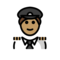 Pilot(In): Mittlere Hautfarbe