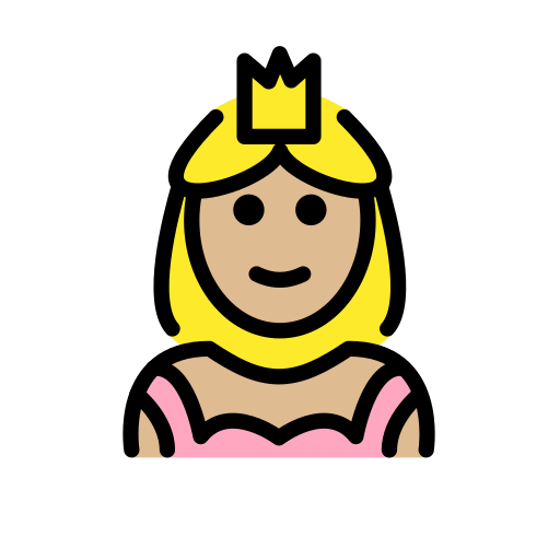 Prinzessin: Mittelhelle Hautfarbe