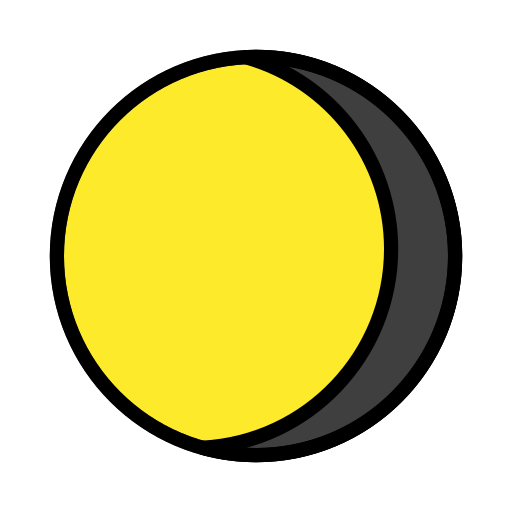Abnehmender Dreiviertelmond