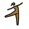 Tanzende Frau: Mitteldunkle Hautfarbe