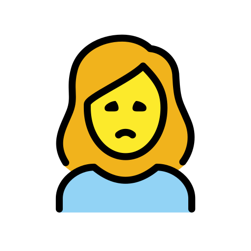 Missmutige Frau