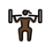 Gewichtheberin: Dunkle Hautfarbe