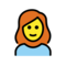 Frau: Rotes Haar