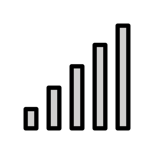 Balkenförmige Signalstärkenanzeige