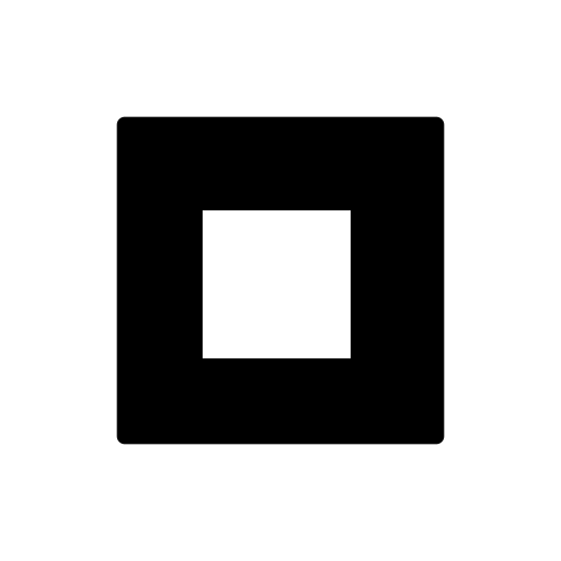 Schwarze Quadratische Schaltfläche