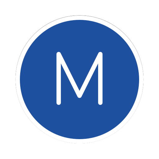 Buchstabe „M“ In Kreis