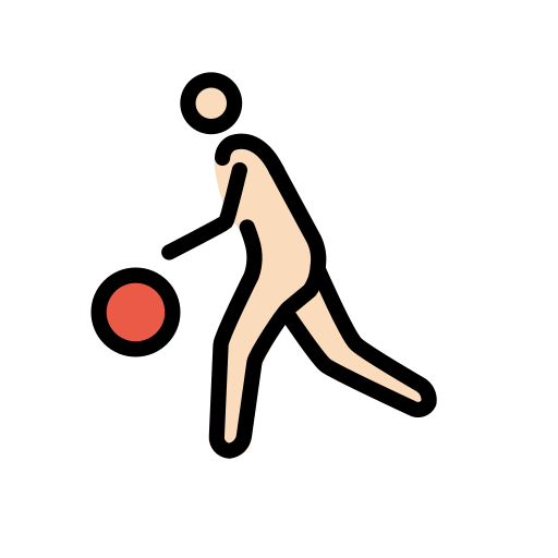 Mann Mit Ball: Helle Hautfarbe