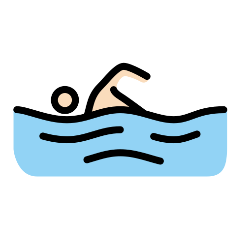 男生游泳：较浅肤色