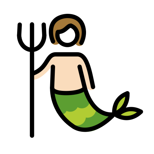 人鱼：较浅肤色