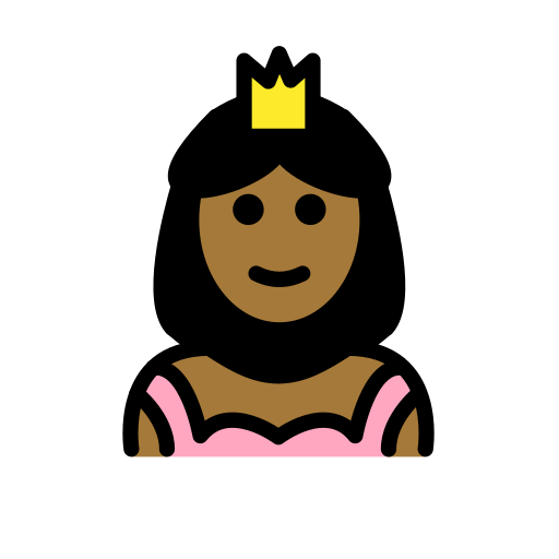 公主：中等深肤色