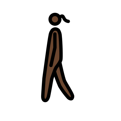 女行人：较深肤色