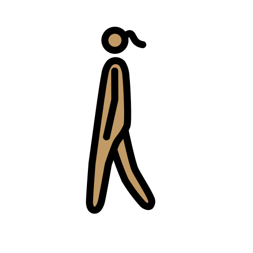 女行人：中等肤色