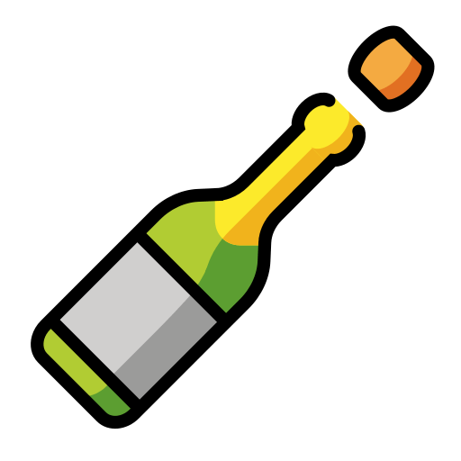 Bottle with Popping Cork