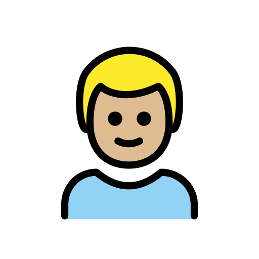 Boy: Medium-Light Skin Tone