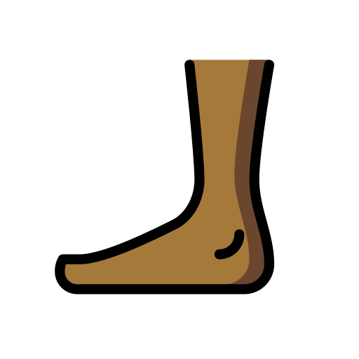 Foot: Medium-Dark Skin Tone