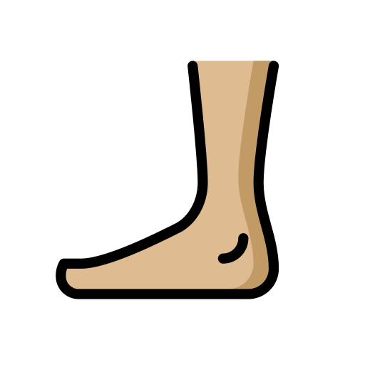Foot: Medium-Light Skin Tone