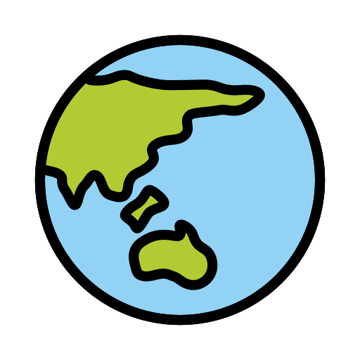 Globe Showing Asia-Australia
