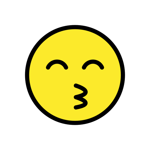 Kissing Face with Smiling Eyes