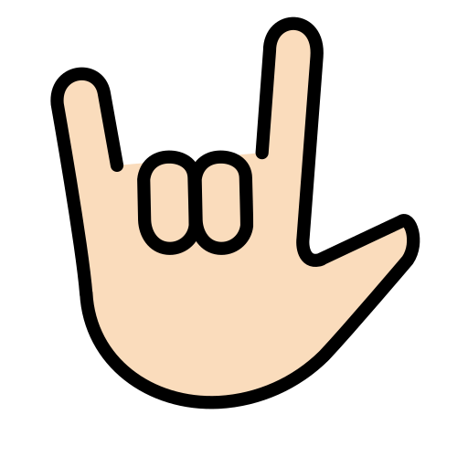 Love-You Gesture: Light Skin Tone