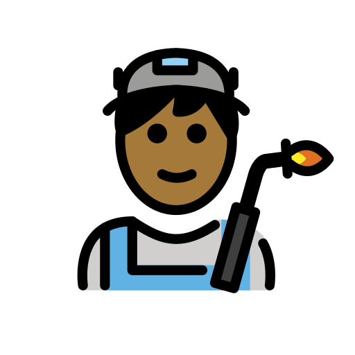 Man Factory Worker: Medium-Dark Skin Tone