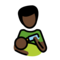 Man Feeding Baby: Dark Skin Tone