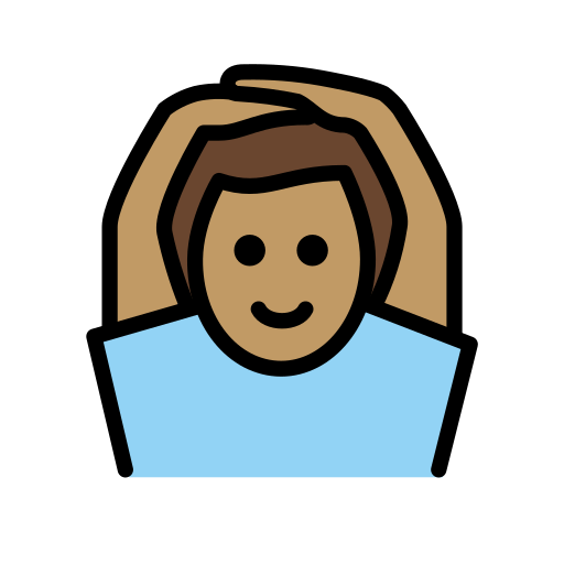 Man Gesturing OK: Medium Skin Tone