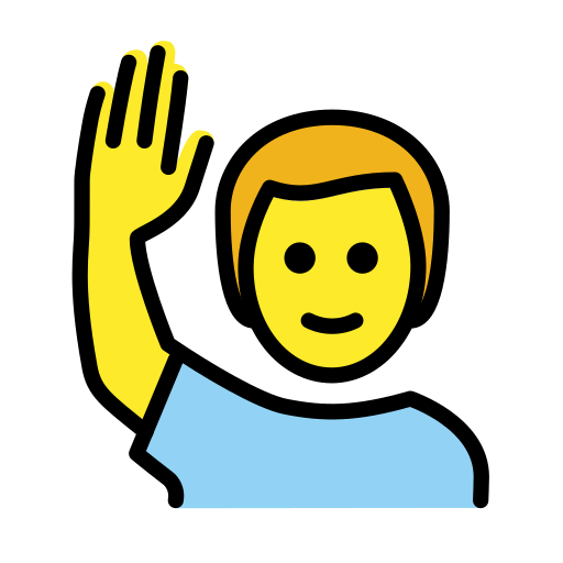 Man Raising Hand