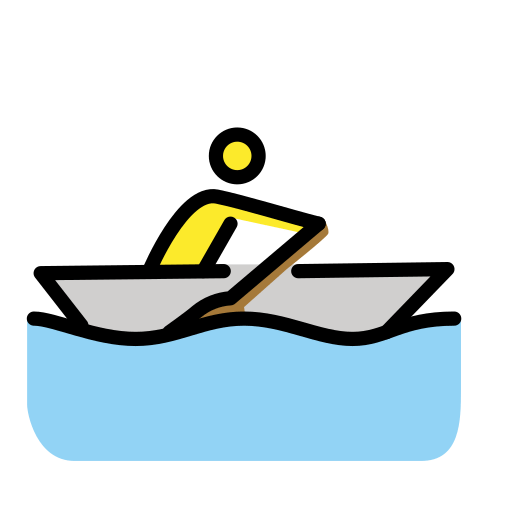 Man Rowing Boat