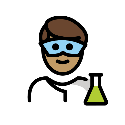 Man Scientist: Medium Skin Tone