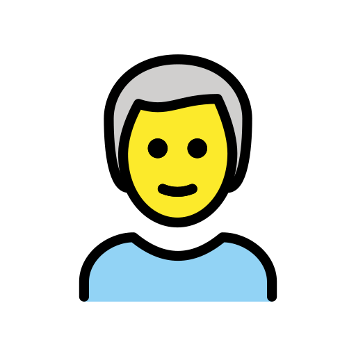 Man: White Hair