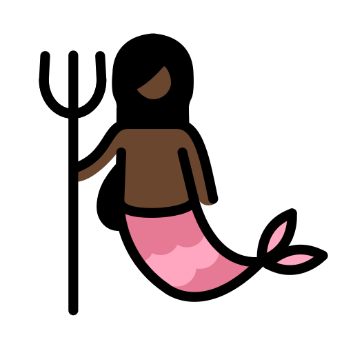 Mermaid: Dark Skin Tone