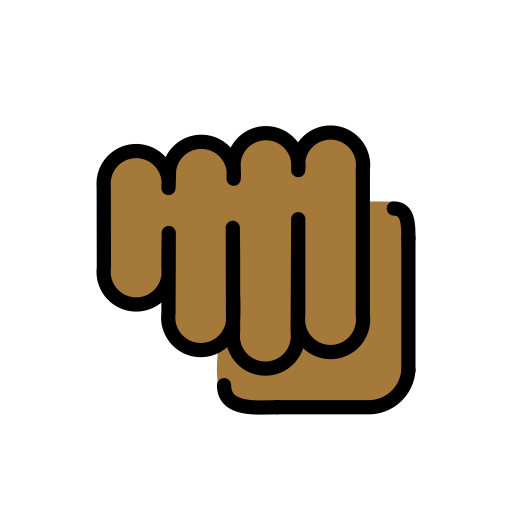 Oncoming Fist: Medium-Dark Skin Tone