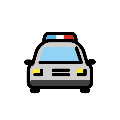 Oncoming Police Car