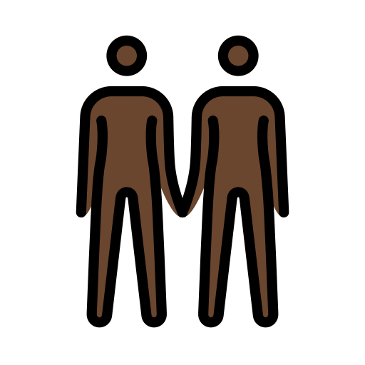 People Holding Hands: Dark Skin Tone