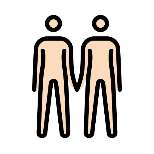 People Holding Hands: Light Skin Tone