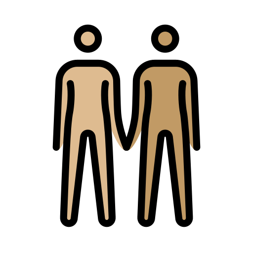 People Holding Hands: Medium-Light Skin Tone, Medium Skin Tone