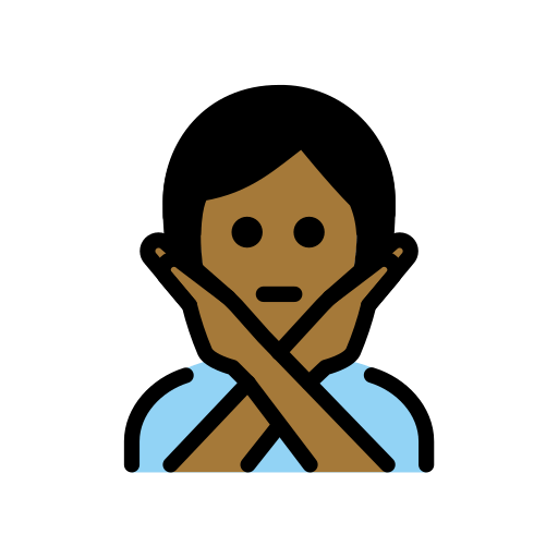Person Gesturing No: Medium-Dark Skin Tone