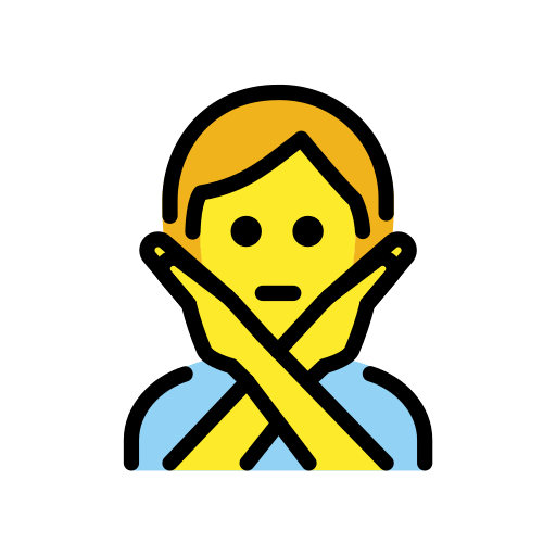 Person Gesturing No