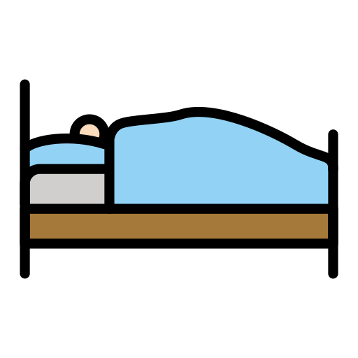 Person in Bed: Light Skin Tone
