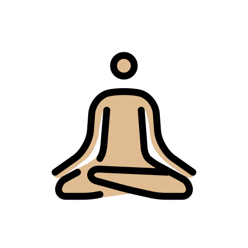 Person in Lotus Position: Medium-Light Skin Tone