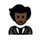 Person in Tuxedo: Dark Skin Tone