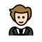Person in Tuxedo: Light Skin Tone