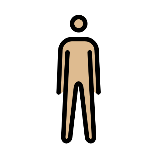 Person Standing: Medium-Light Skin Tone