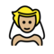 Person with Veil: Medium-Light Skin Tone