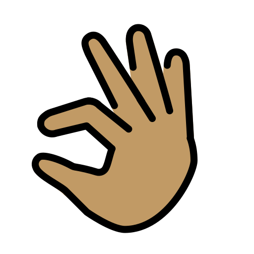 Pinching Hand: Medium Skin Tone