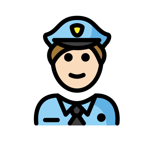 Police Officer: Light Skin Tone