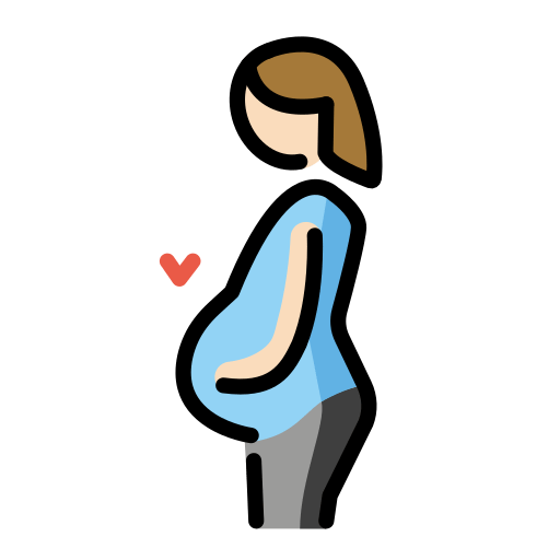 Pregnant Woman: Light Skin Tone