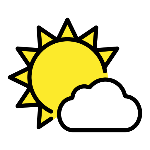 Sun Behind Small Cloud
