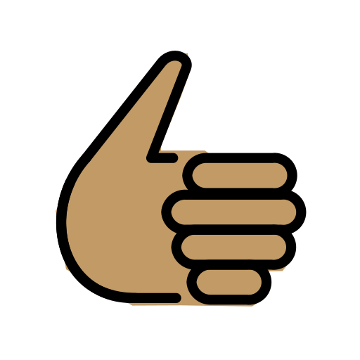 Thumbs Up: Medium Skin Tone