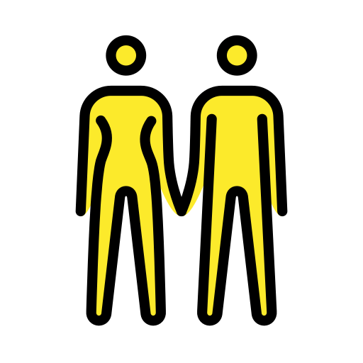 Woman and Man Holding Hands